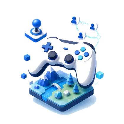 Game Development 3D illustration