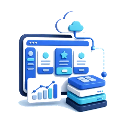 SaaS Platforms 3D illustration